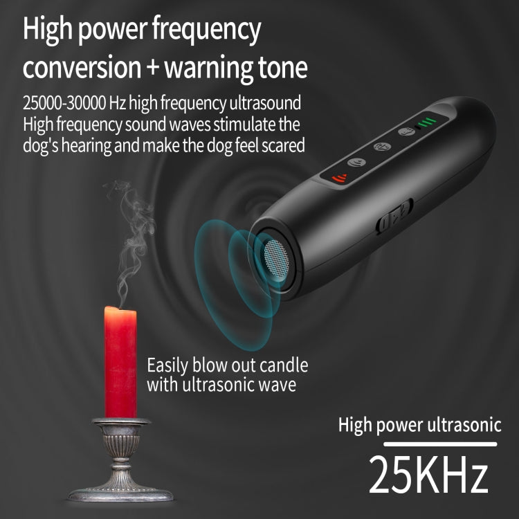 Tsattine N10 Ultrasonic Dog Repeller with LED Electricity Display & Flashlight - Training Aids by PMC TechLife | Online Shopping South Africa | PMC TechLife