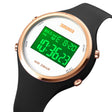 SKMEI 1720 Round Dial LED Digital Display Luminous Silicone Strap Electronic Watch(Black) - free shipping - PMC TechLife - Order now!