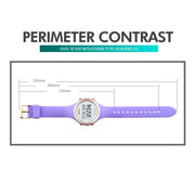 SKMEI 1720 Round Dial LED Digital Display Luminous Silicone Strap Electronic Watch(Purple)
