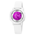 SKMEI 1721 Triplicate Round Dial LED Digital Display Luminous Silicone Strap Electronic Watch(White) - free shipping - PMC TechLife - Order now!