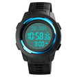 SKMEI 1729 Qibla Calendar Timing Multifunctional LED Digital Display Luminous Electronic Watch(Blue and White) - free shipping - PMC TechLife - Order now!
