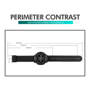 SKMEI 1736 Triplicate Round Dial Timing LED Digital Display Luminous Electronic Watch(Gold and White)