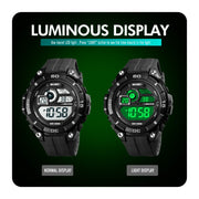 SKMEI 1756 Dual Time Countdown Alarm Clock Men Sports Luminous Electronic Watch(Red)