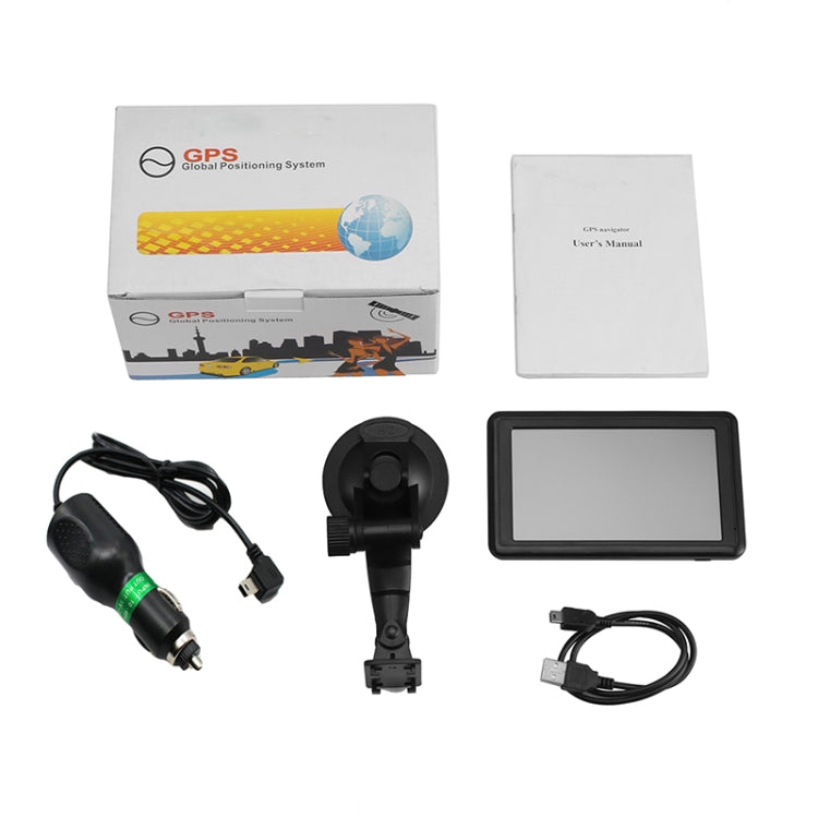 Q5 Car 5 inch HD TFT Touch Screen GPS Navigator Support TF Card / MP3 / FM Transmitter, Specification:Middle East Map