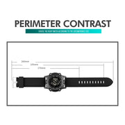 SKMEI 1762 Triplicate Round LED Dual Time Digital Display Water-resistant Luminous Electronic Watch(Black)