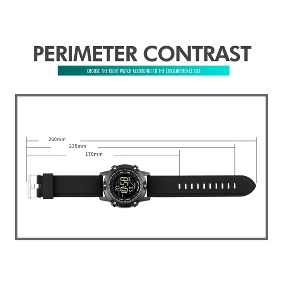 SKMEI 1762 Triplicate Round LED Dual Time Digital Display Water-resistant Luminous Electronic Watch(Black)