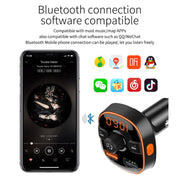 BC52 QC3.0 Fast Charging Car Colorful Atmosphere Light Bluetooth MP3 Player FM Transmitter