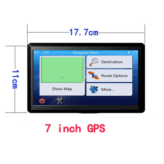 7 inch Car HD GPS Navigator 8G+128M Resistive Screen Support FM / TF Card, Specification:North America Map