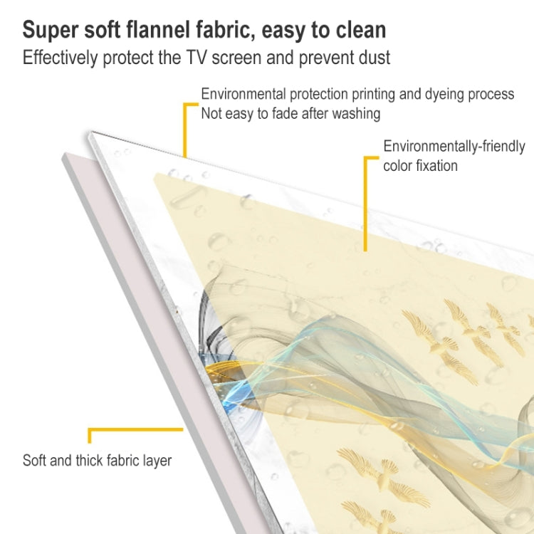 Household Cloth Dust-proof Cover for Television, Size:30-32 inch(Love) - Dust Covers by PMC TechLife | Online Shopping South Africa | PMC TechLife