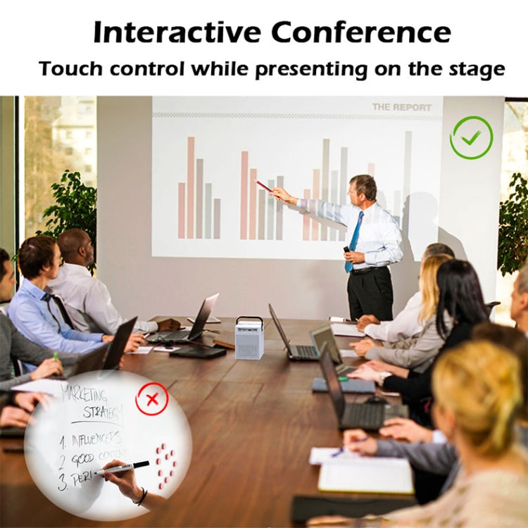 WEJOY Y2 1920x1080P 100 ANSI Lumens Portable Home Theater LED HD Digital Projector, Touch Control Version, Android 9.0, 2G+16G, EU Plug - free shipping - PMc TechLife - Order now!