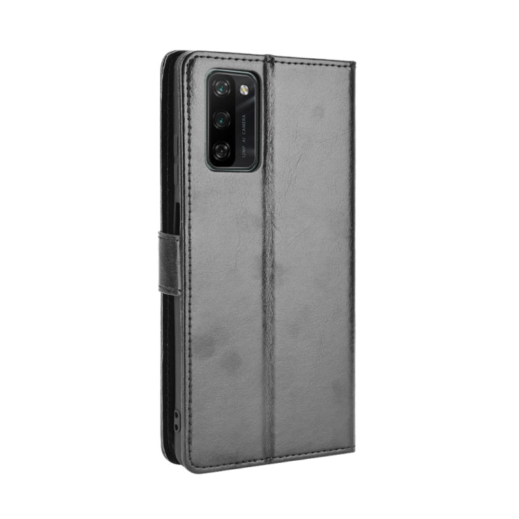 For Blackview A100 Crazy Horse Texture Horizontal Flip Leather Case with Holder & Card Slots & Lanyard(Black) - More Brand by PMC TechLife | Online Shopping South Africa | PMC TechLife | Buy Now Pay Later Mobicred