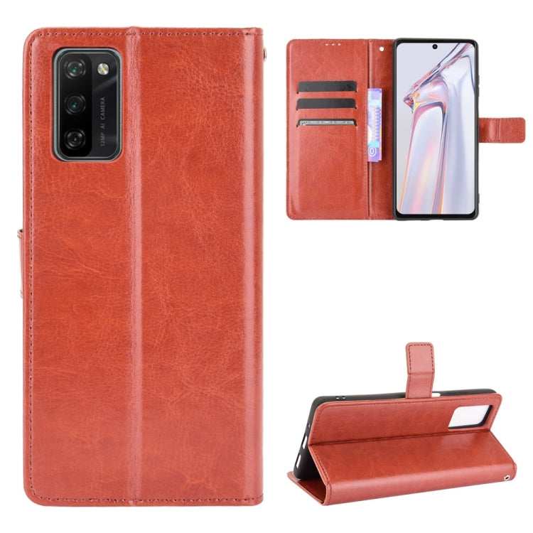 For Blackview A100 Crazy Horse Texture Horizontal Flip Leather Case with Holder & Card Slots & Lanyard(Brown) - More Brand by PMC TechLife | Online Shopping South Africa | PMC TechLife | Buy Now Pay Later Mobicred