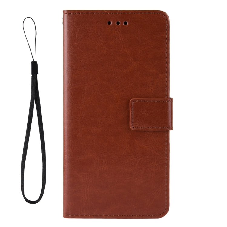 For Blackview A100 Crazy Horse Texture Horizontal Flip Leather Case with Holder & Card Slots & Lanyard(Brown)