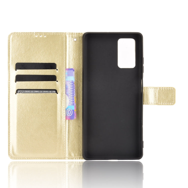 For Blackview A100 Crazy Horse Texture Horizontal Flip Leather Case with Holder & Card Slots & Lanyard(Gold) - More Brand by PMC TechLife | Online Shopping South Africa | PMC TechLife