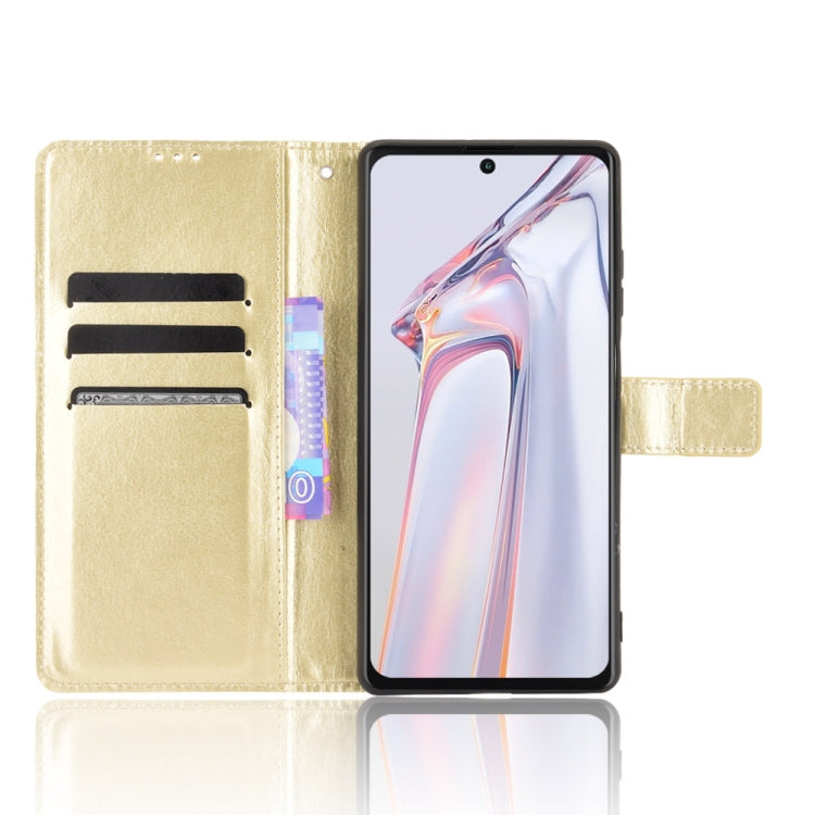 For Blackview A100 Crazy Horse Texture Horizontal Flip Leather Case with Holder & Card Slots & Lanyard(Gold) - More Brand by PMC TechLife | Online Shopping South Africa | PMC TechLife