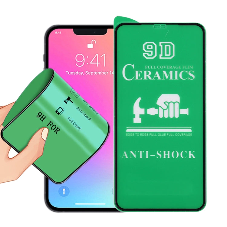 9D Full Screen Full Glue Ceramic Film For iPhone 16e / 14 / 13 / 13 Pro - Front Protector by PMC TechLife | Online Shopping South Africa | PMC TechLife | Buy Now Pay Later Mobicred