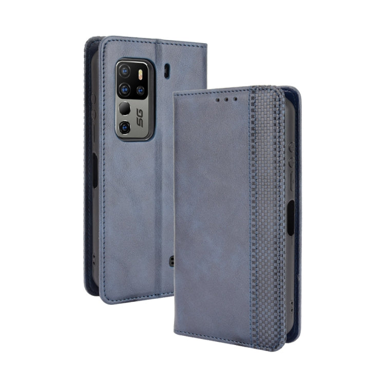 For Ulefone Armor 11 5G / Armor 11T 5G Magnetic Buckle Retro Crazy Horse Texture Horizontal Flip Leather Case with Holder & Card Slots & Photo Frame(Blue) - Ulefone Cases by PMC Jewellery | Online Shopping South Africa | PMC Jewellery | Buy Now Pay Later Mobicred