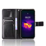 For Ulefone Armor 11 5G/11T 5G Crazy Horse Texture Horizontal Flip Leather Case with Holder & Card Slots & Lanyard(Black)