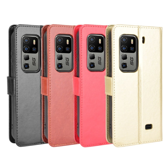 For Ulefone Armor 11 5G/11T 5G Crazy Horse Texture Horizontal Flip Leather Case with Holder & Card Slots & Lanyard(Black)