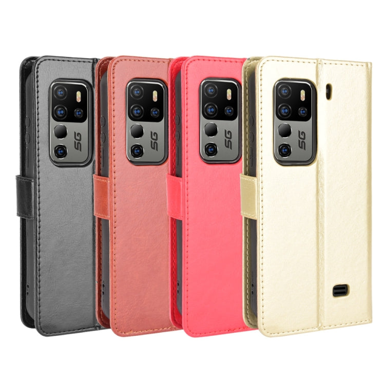 For Ulefone Armor 11 5G/11T 5G Crazy Horse Texture Horizontal Flip Leather Case with Holder & Card Slots & Lanyard(Black)