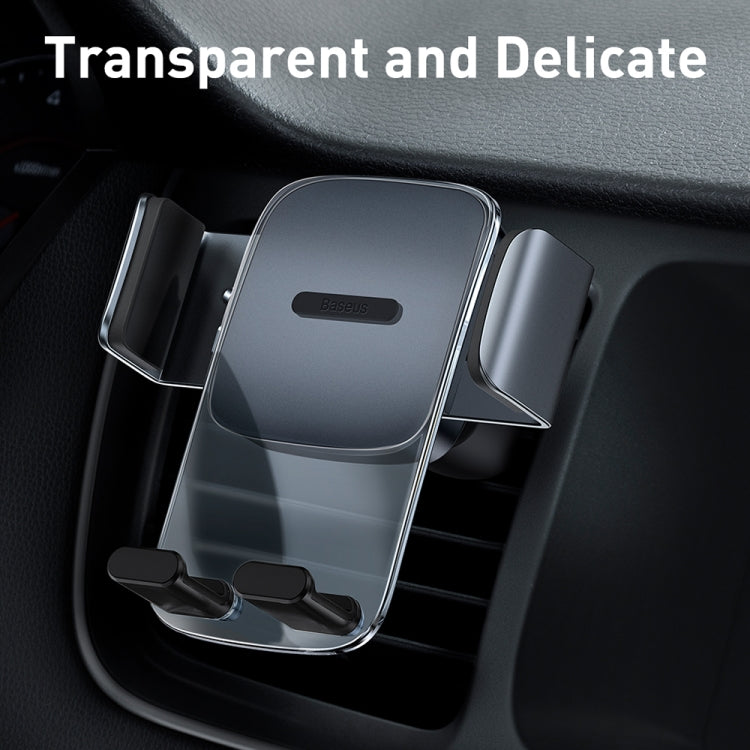Baseus SUYK000101 Easy to Control Clamping Car Phone Holder Outlet Version(Dark Sky Black) - Universal Car Holders by Baseus | Online Shopping South Africa | PMC Jewellery | Buy Now Pay Later Mobicred