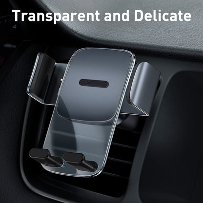 Baseus SUYK000101 Easy to Control Clamping Car Phone Holder Outlet Version(Dark Sky Black) - Universal Car Holders by Baseus | Online Shopping South Africa | PMC Jewellery | Buy Now Pay Later Mobicred