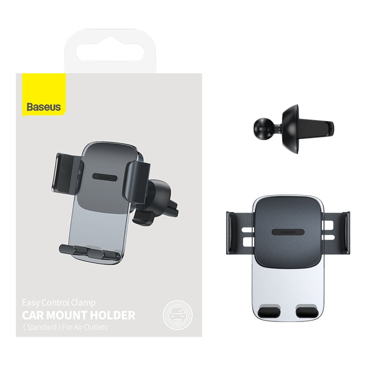 Baseus SUYK000101 Easy to Control Clamping Car Phone Holder Outlet Version(Dark Sky Black) - Universal Car Holders by Baseus | Online Shopping South Africa | PMC Jewellery | Buy Now Pay Later Mobicred