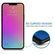 For iPhone 16e / 14 / 3 / 13 Pro Anti-peeping Plasma Oil Coated High Aluminum Wear-resistant Tempered Glass Film
