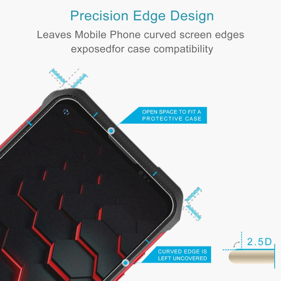 For Doogee V10 5G 50 PCS 0.26mm 9H 2.5D Tempered Glass Film