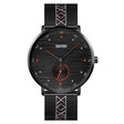 SKMEI 9218 Men Horizontal Striped Arabic Numeral Dial Mesh Belt Quartz Watch(Orange) - free shipping - PMC TechLife - Order now!