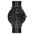 SKMEI 9218 Men Horizontal Striped Arabic Numeral Dial Mesh Belt Quartz Watch(Black) - free shipping - PMC TechLife - Order now!
