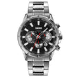 SKMEI 9241 Men Calendar Stopwatch Stainless Steel Strap Quartz Watch(Silver Black) - free shipping - PMC TechLife - Order now!