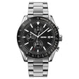 SKMEI 9253 Men Stopwatch Date Six Pin Stainless Steel Strap Quartz Watch(Silver Black) - free shipping - PMC TechLife - Order now!
