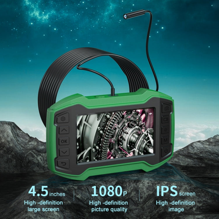 inskam452-2 Dual-lens 4.5 inch IPS Screen 1080P HD Endoscope 200W Pixel Industrial Endoscope, Hard Cable Length: 1m