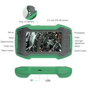 inskam452-2 Dual-lens 4.5 inch IPS Screen 1080P HD Endoscope 200W Pixel Industrial Endoscope, Hard Cable Length: 5m