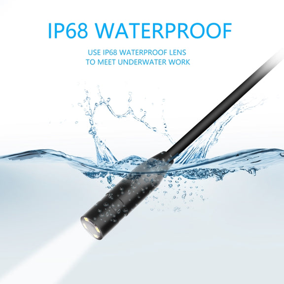 P90 11mm 4.5 inch HD 500W Autofocus Camera Endoscope Portable Water-resistant Industrial Pipe Endoscope, Hard Cable Length: 2m