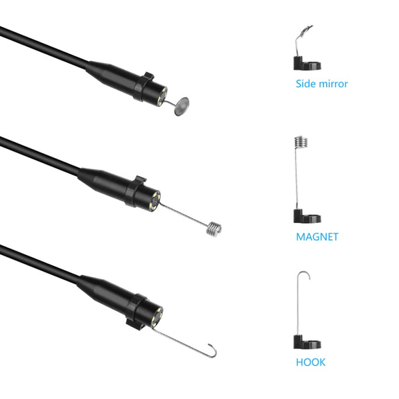 P90 11mm 4.5 inch HD 500W Autofocus Camera Endoscope Portable Water-resistant Industrial Pipe Endoscope, Hard Cable Length: 2m