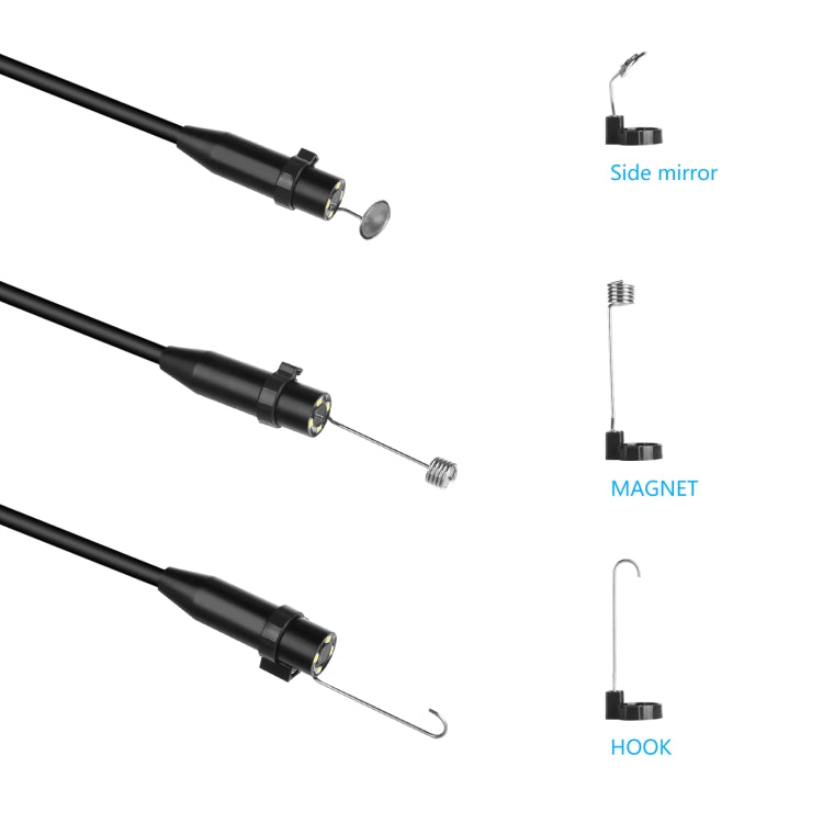 P90 11mm 4.5 inch HD 500W Autofocus Camera Endoscope Portable Water-resistant Industrial Pipe Endoscope, Hard Cable Length: 2m