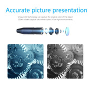 P90 11mm 4.5 inch HD 500W Autofocus Camera Endoscope Portable Water-resistant Industrial Pipe Endoscope, Hard Cable Length: 2m