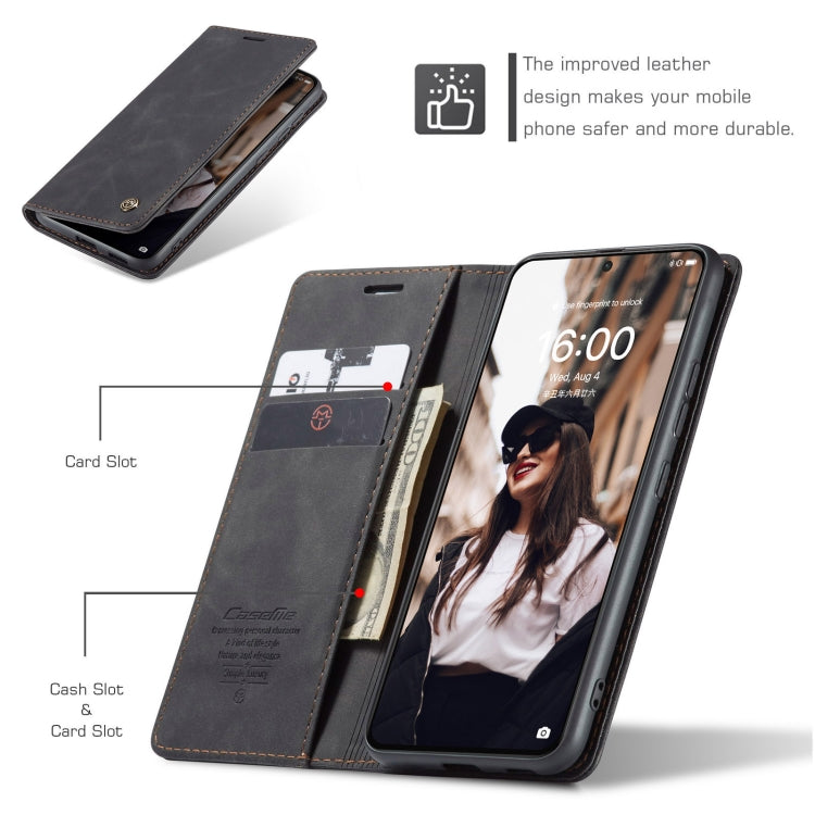 CaseMe 013 Multifunctional Horizontal Flip Leather Case with Holder & Card Slot & Wallet For Huawei P50(Black)