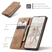 CaseMe 013 Multifunctional Horizontal Flip Leather Case with Holder & Card Slot & Wallet For Huawei P50(Brown)