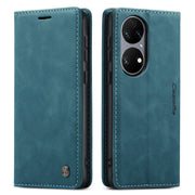 CaseMe 013 Multifunctional Horizontal Flip Leather Case with Holder & Card Slot & Wallet For Huawei P50(Blue)