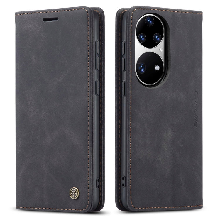 CaseMe 013 Multifunctional Horizontal Flip Leather Case with Holder & Card Slot & Wallet For Huawei P50 Pro(Black)