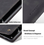 CaseMe 013 Multifunctional Horizontal Flip Leather Case with Holder & Card Slot & Wallet For Huawei P50 Pro(Black)
