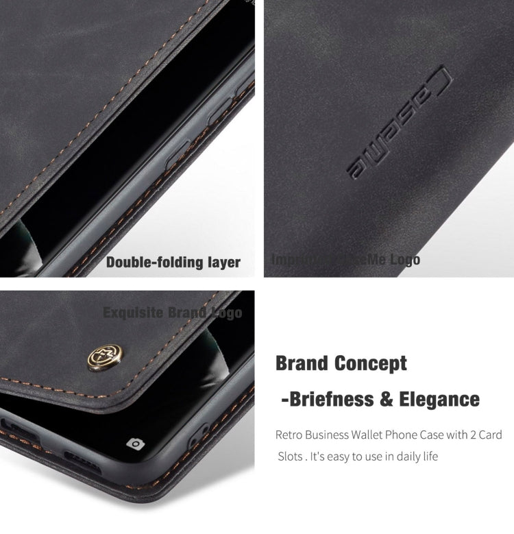 CaseMe 013 Multifunctional Horizontal Flip Leather Case with Holder & Card Slot & Wallet For Huawei P50 Pro(Black)