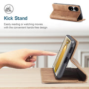 CaseMe 013 Multifunctional Horizontal Flip Leather Case with Holder & Card Slot & Wallet For Huawei P50 Pro(Brown)