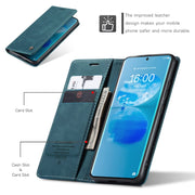CaseMe 013 Multifunctional Horizontal Flip Leather Case with Holder & Card Slot & Wallet For Huawei P50 Pro(Blue)
