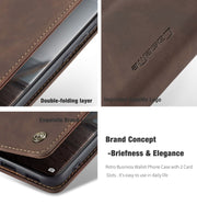 CaseMe 013 Multifunctional Horizontal Flip Leather Case with Holder & Card Slot & Wallet For Huawei P50 Pro(Coffee)