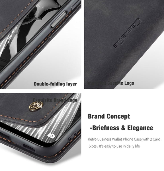 CaseMe 013 Multifunctional Horizontal Flip Leather Case with Holder & Card Slot & Wallet For Xiaomi Redmi Note 10 5G(Black)
