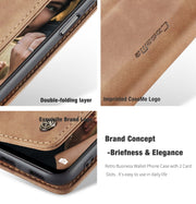 CaseMe 013 Multifunctional Horizontal Flip Leather Case with Holder & Card Slot & Wallet For Xiaomi Redmi Note 10 5G(Brown)